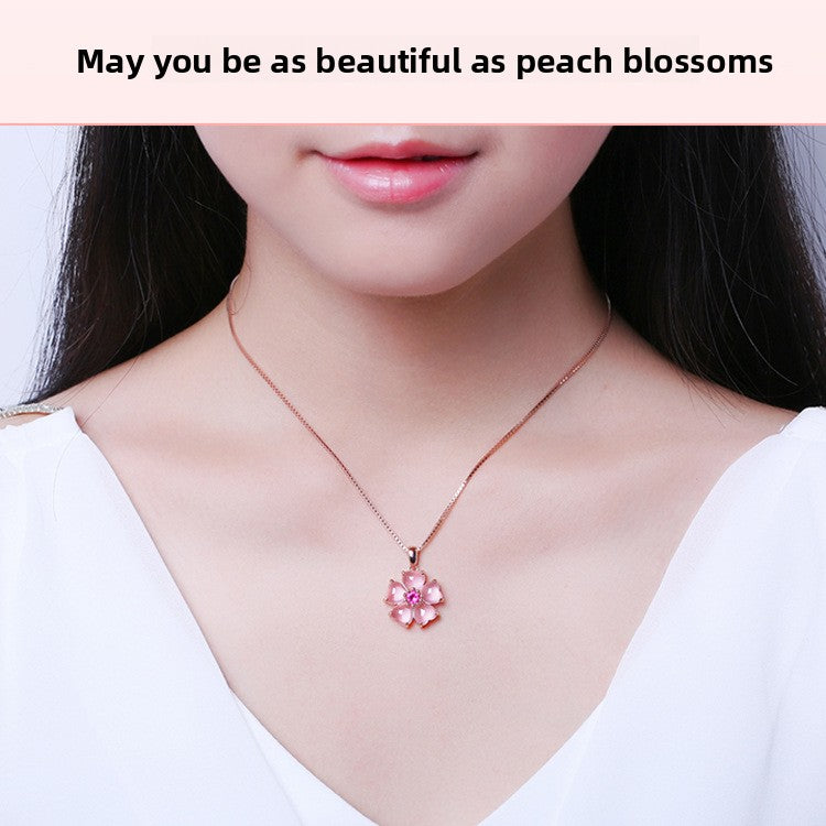 Rose Gold Plated Heart Pendant Necklace