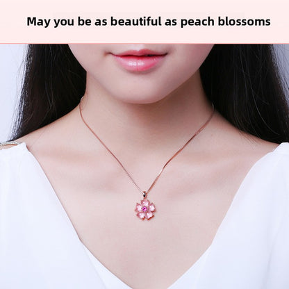 Rose Gold Plated Heart Pendant Necklace