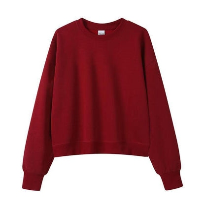 Womens Cotton Blend Sweatshirt Hoodie Casual Pullover