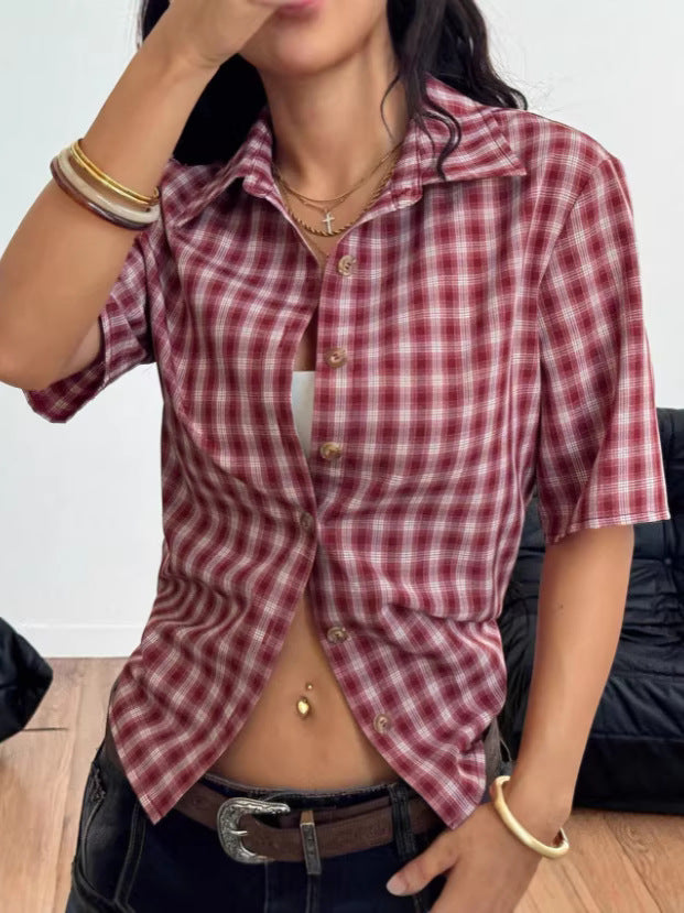 Casual Plaid Shirt for Women