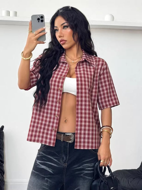 Casual Plaid Shirt for Women