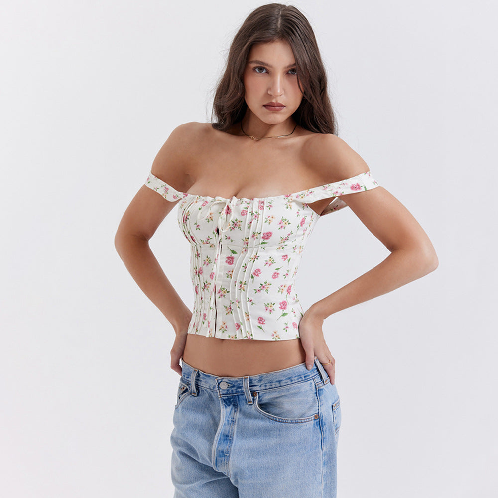 Floral Backless Sling Top for Women