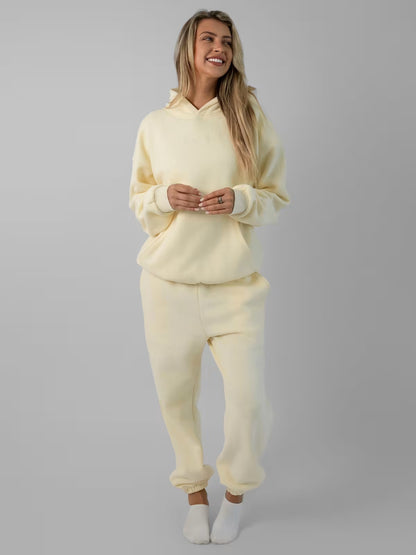 Fleece Lined Hoodie and Pants Set