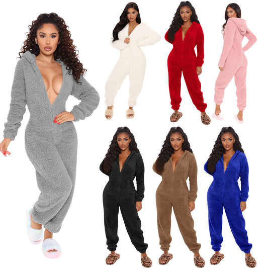 Plush Jumpsuit Loungewear