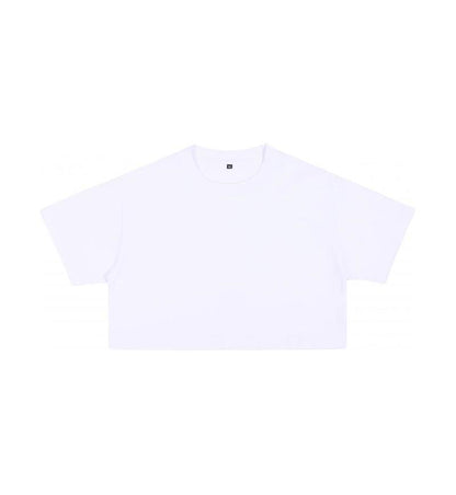 High-waisted, crop top T-shirt for women