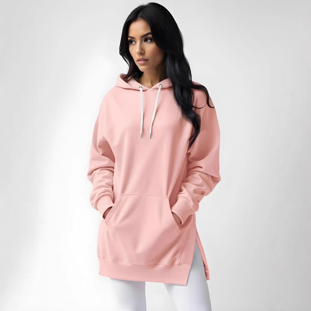 Womens Hooded Pullover Sweatshirt with Pocket