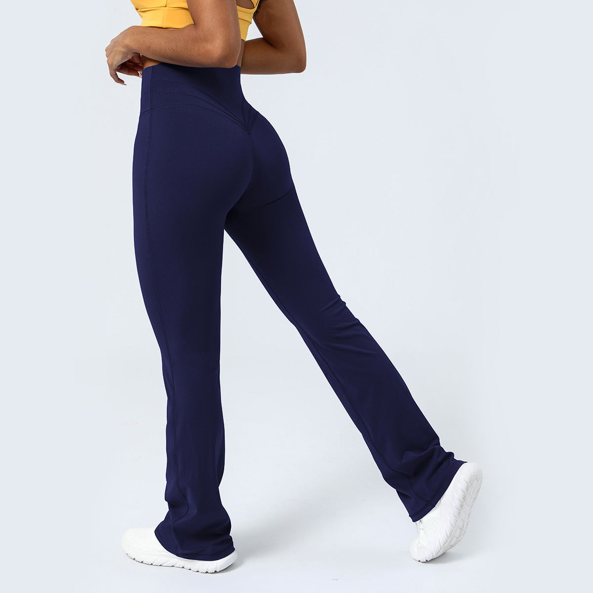 Womens High Waisted Flared Yoga Pants