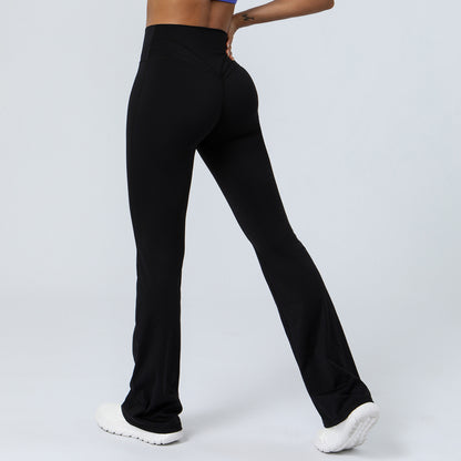 Womens High Waisted Flared Yoga Pants