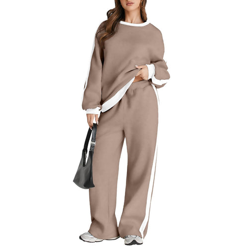 Pullover hoodie and sweatpants for women