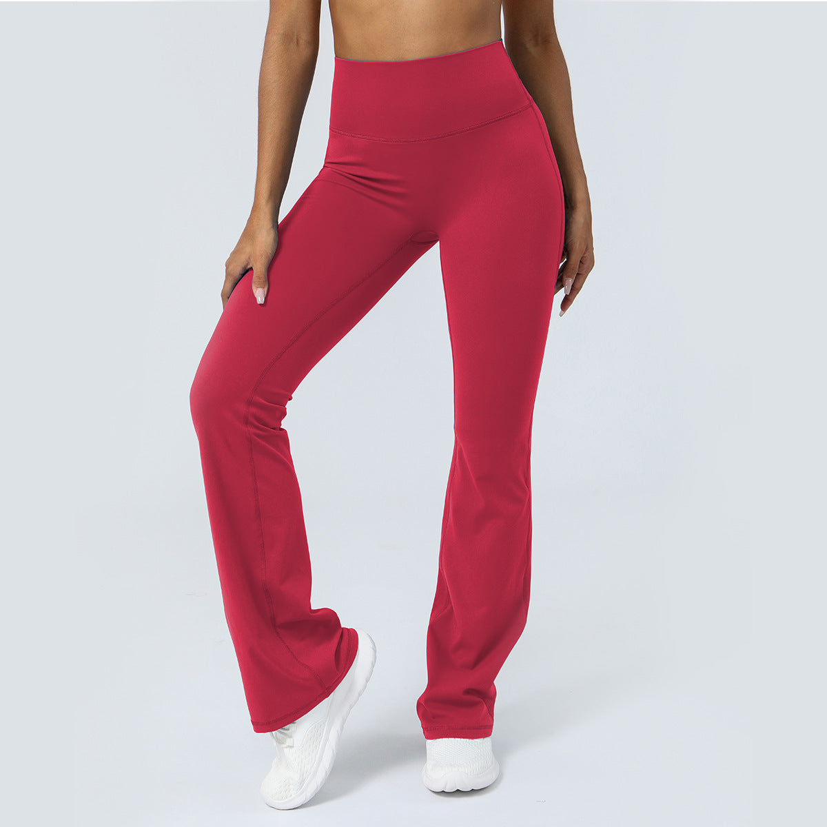 Womens High Waisted Flared Yoga Pants