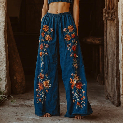 Womens Wide-Leg Pants